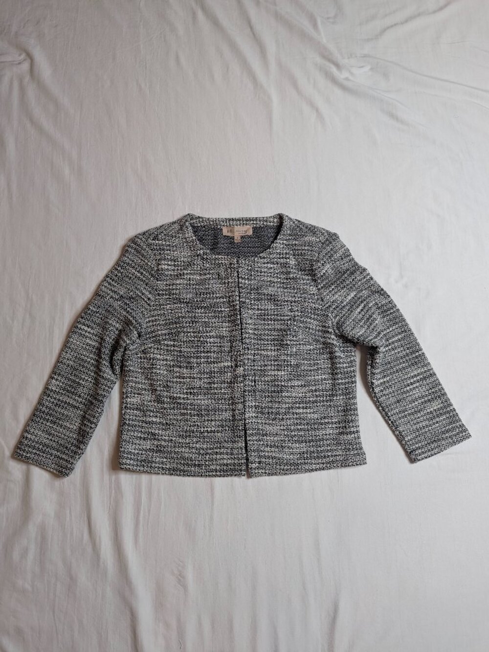 Philosophy Knit Black/White Blazer, Size Small